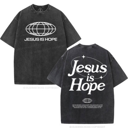 Jesus Is Hope Christian Washed T-Shirt