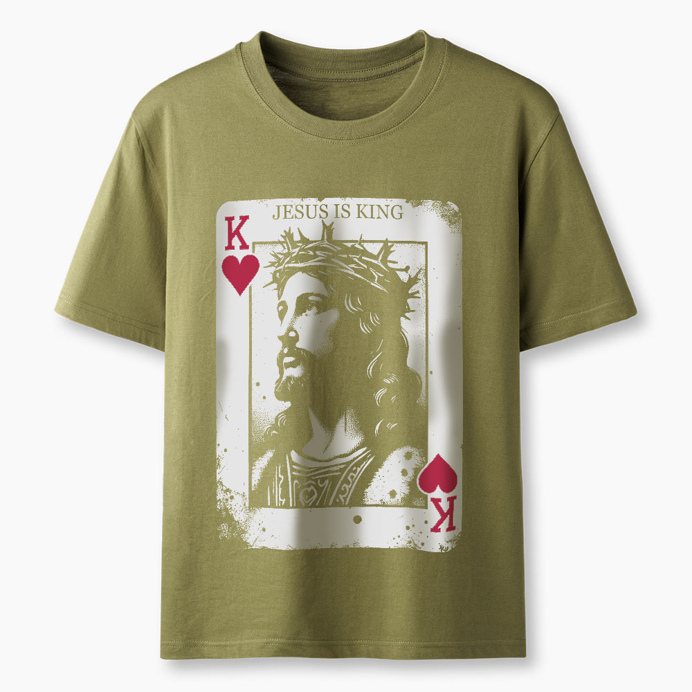 Jesus Is King Card Christian T-Shirt