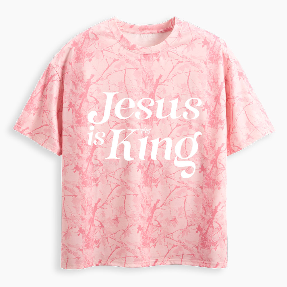 Jesus Is King Christian Camo T-Shirt