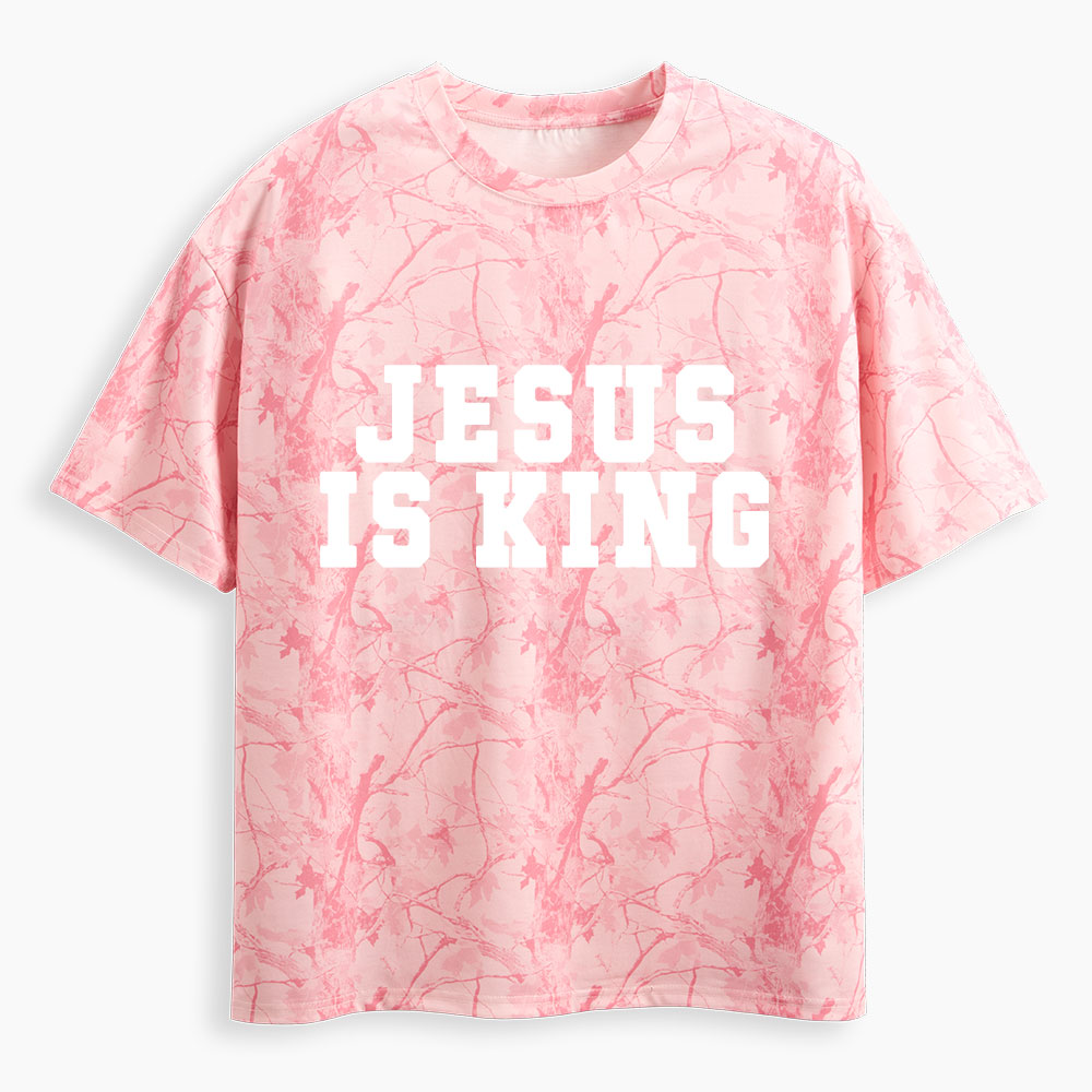Jesus Is King Christian Camo T-Shirt