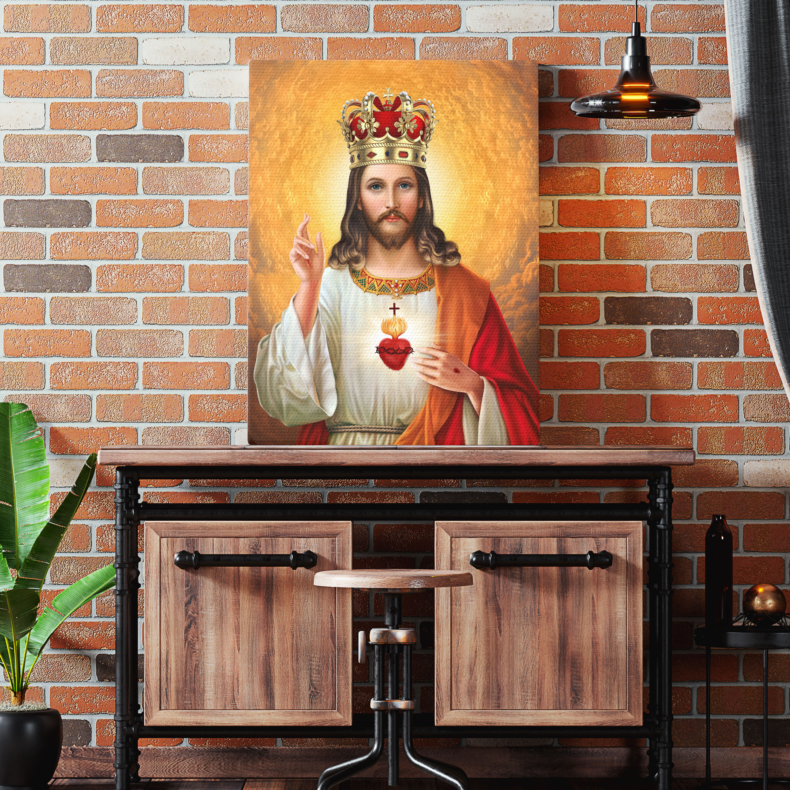 Jesus Is King Christian Canvas Wall Art