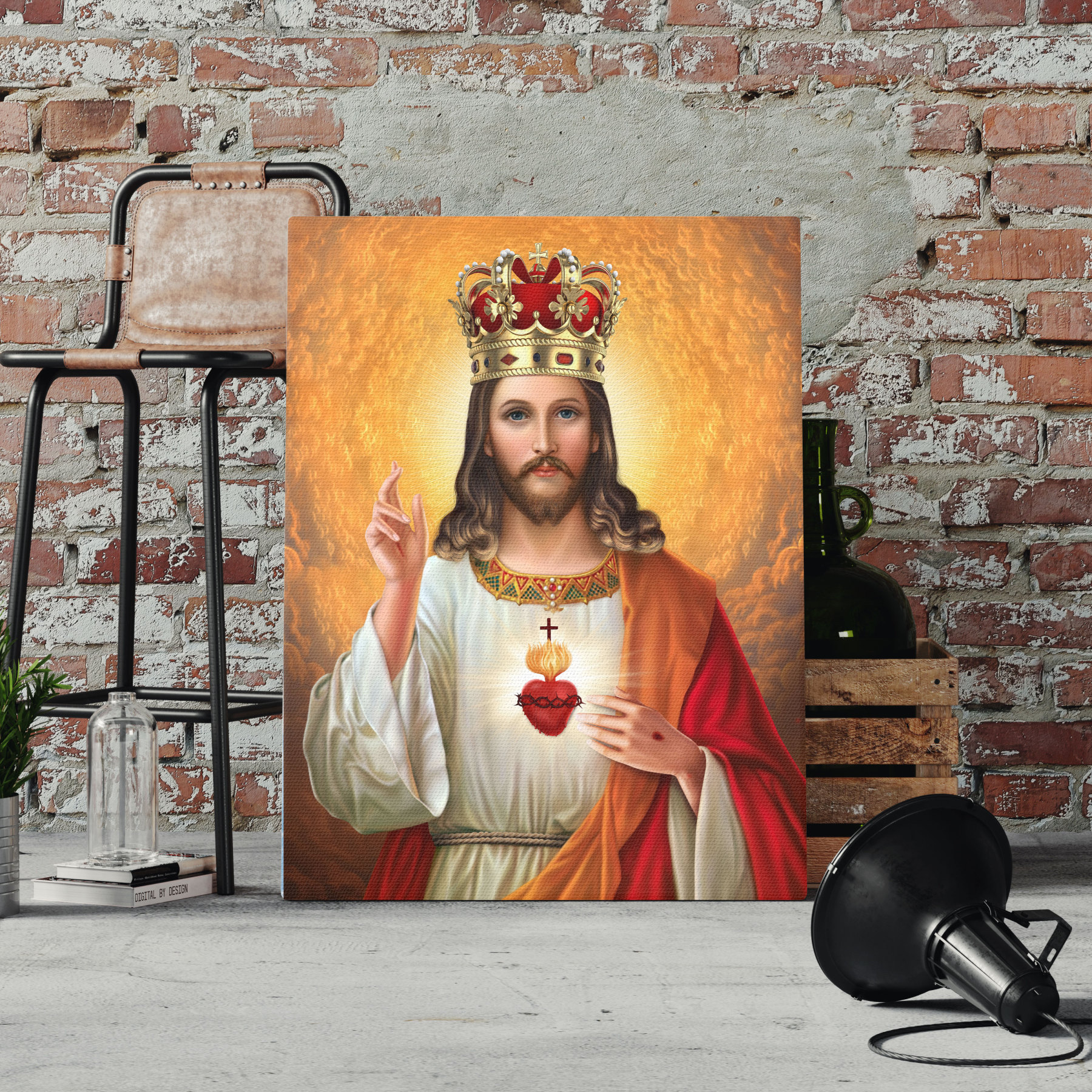 Jesus Is King Christian Canvas Wall Art