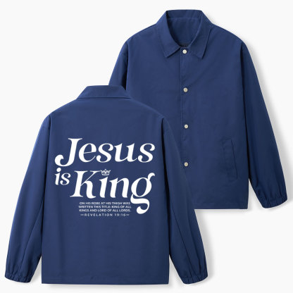 Jesus Is King Christian Coach Jacket