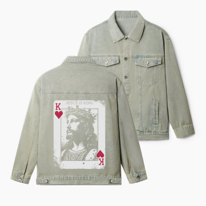 Jesus Is King Christian Denim Jacket