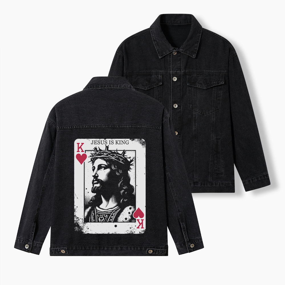 Jesus Is King Christian Denim Jacket