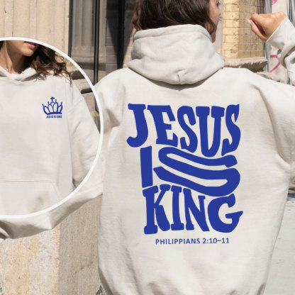 Jesus Is King Christian Fleece Hoodie Set
