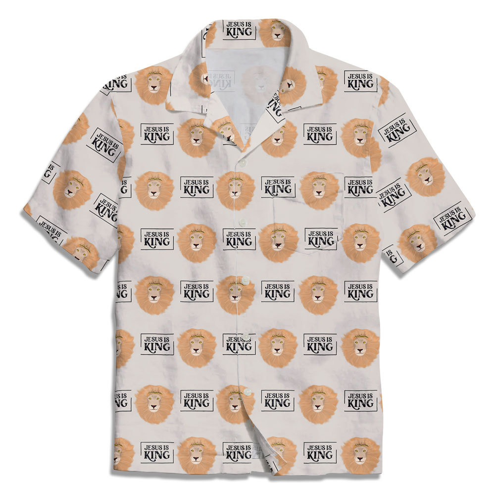 Jesus Is King Christian Hawaiian Shirt