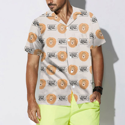 Jesus Is King Christian Hawaiian Shirt