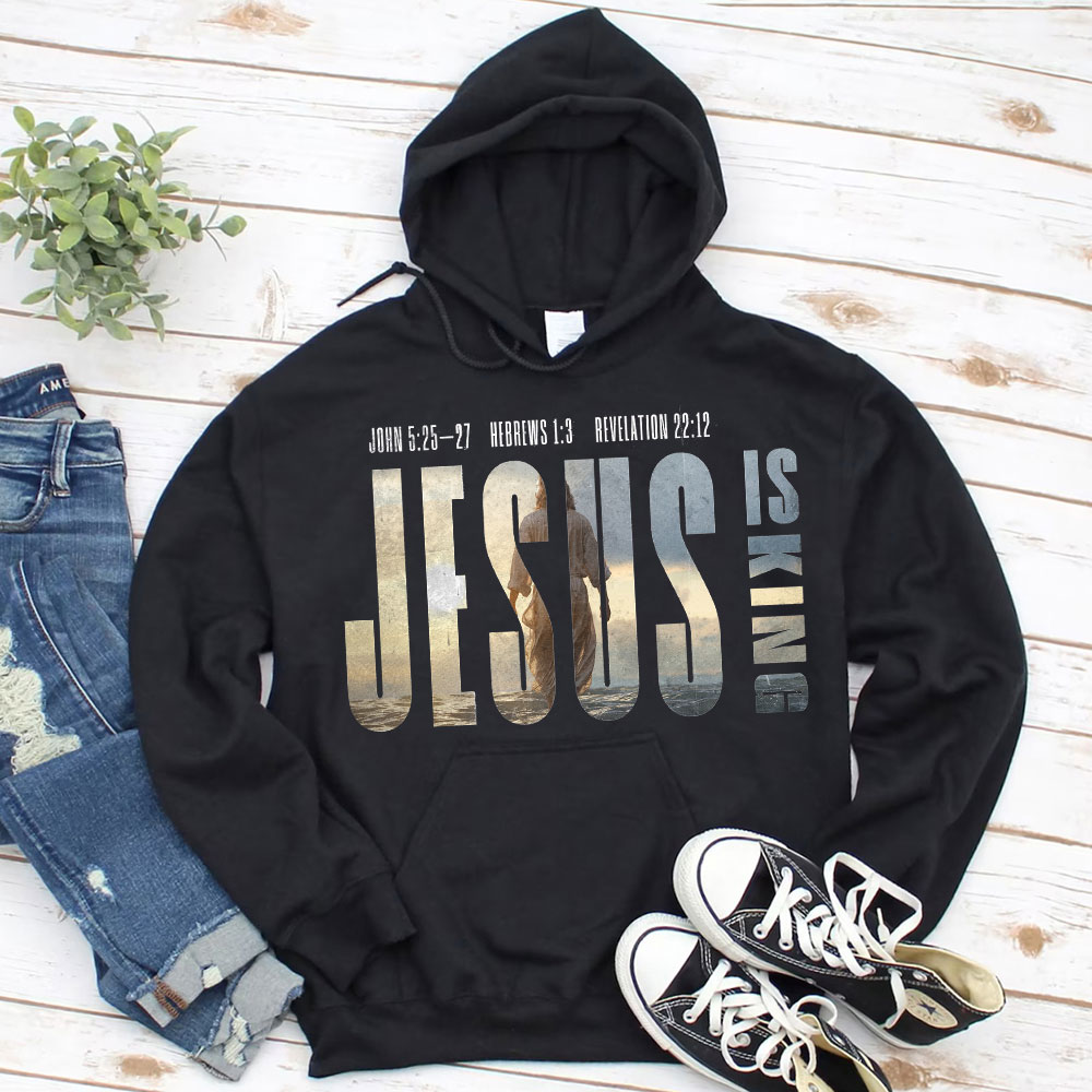 Jesus Hoodie Jesus is King Hoodie Christian Hoodie Christian