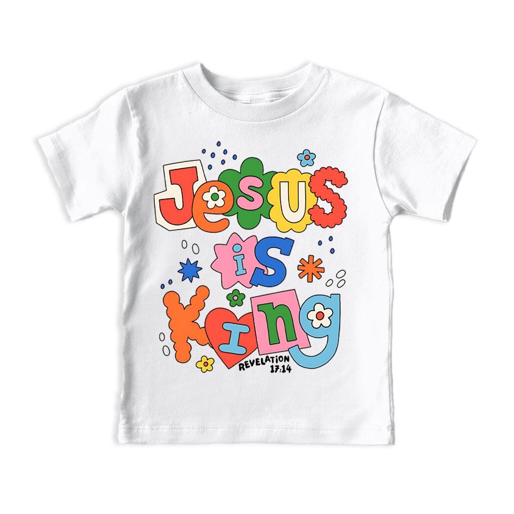 Jesus Is King Christian Kid T-Shirt
