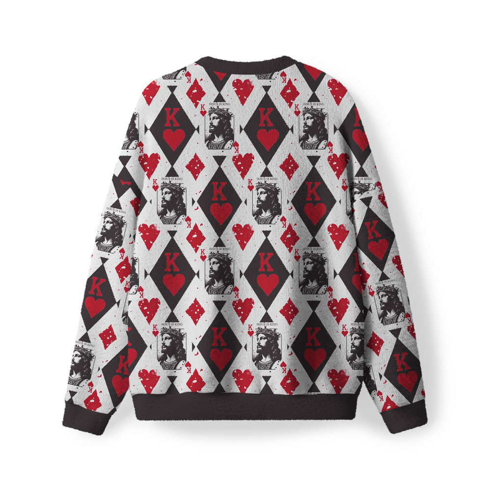 Jesus Is King Christian Lightweight Sweater