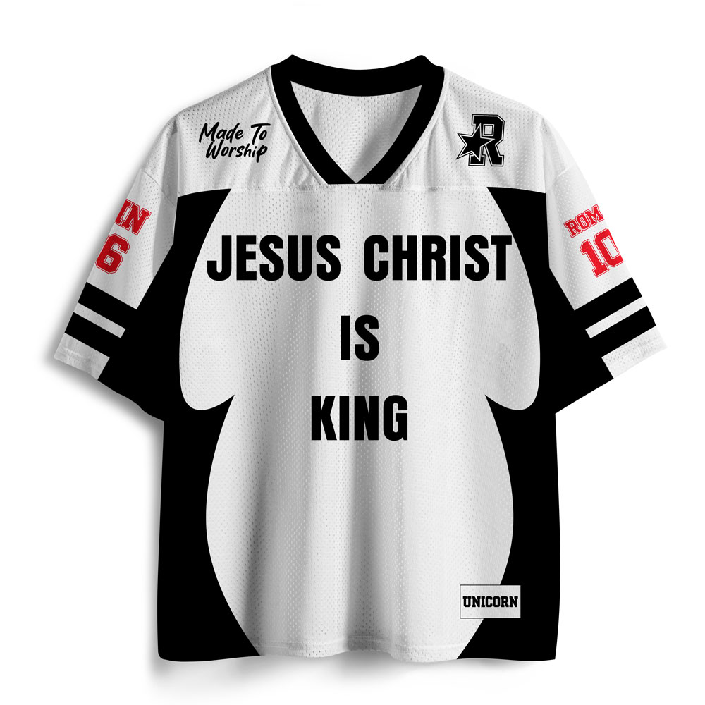 Jesus Is King Christian Mesh Jersey