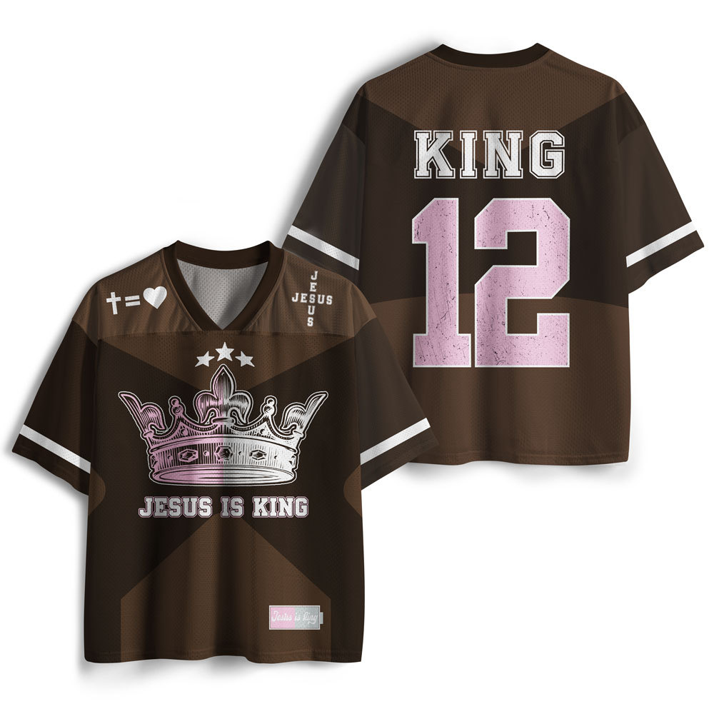 Jesus Is King Christian Mesh Jersey