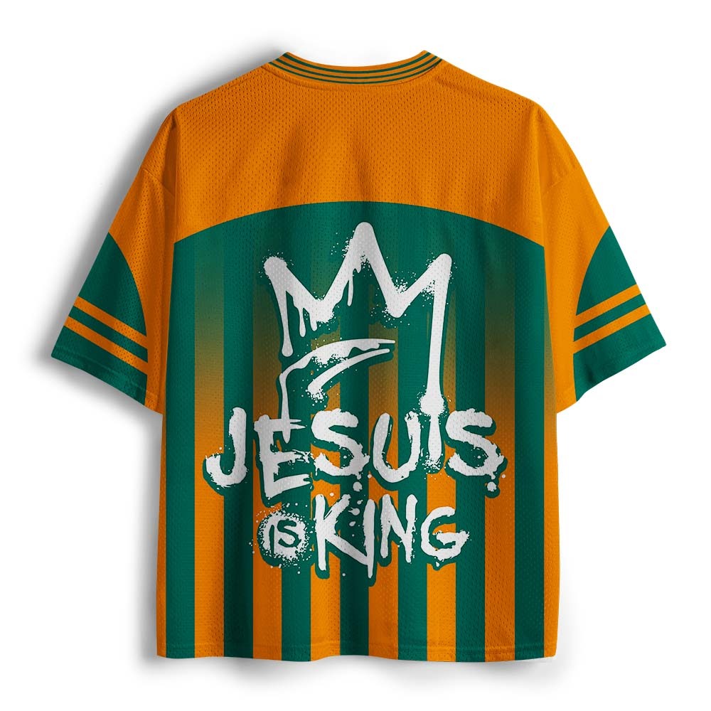 Jesus Is King Christian Mesh Jersey