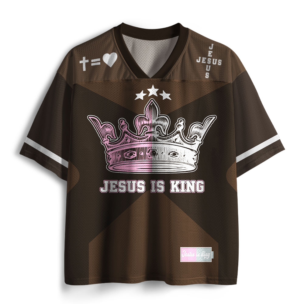 Jesus Is King Christian Mesh Jersey