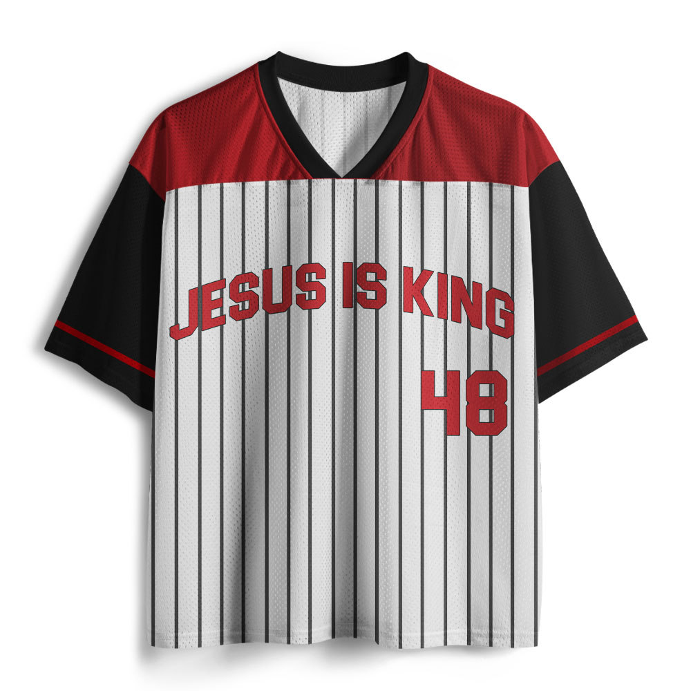 Jesus Is King Christian Mesh Jersey