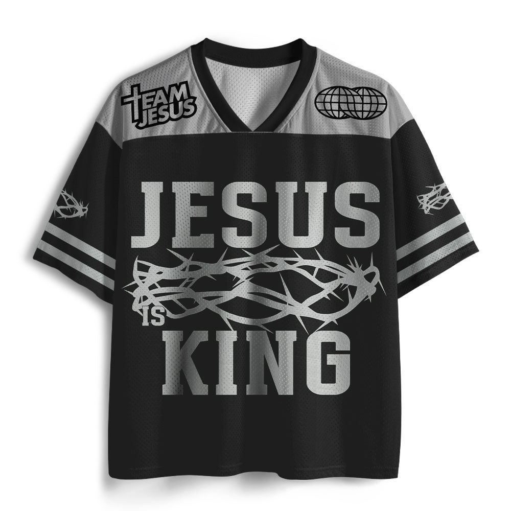 Jesus Is King Christian Mesh Jersey