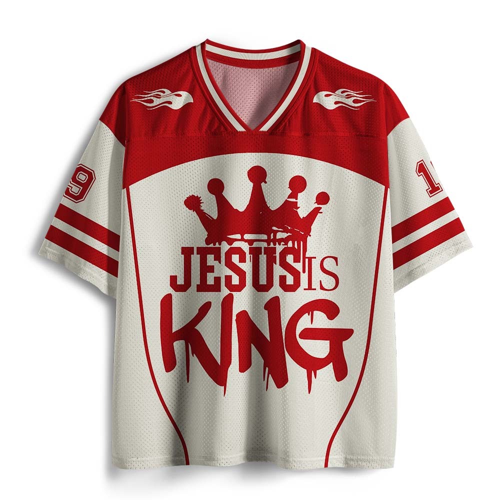 Jesus Is King Christian Mesh Jersey
