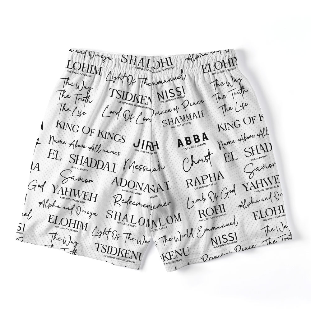 Jesus Is King Christian Mesh Shorts