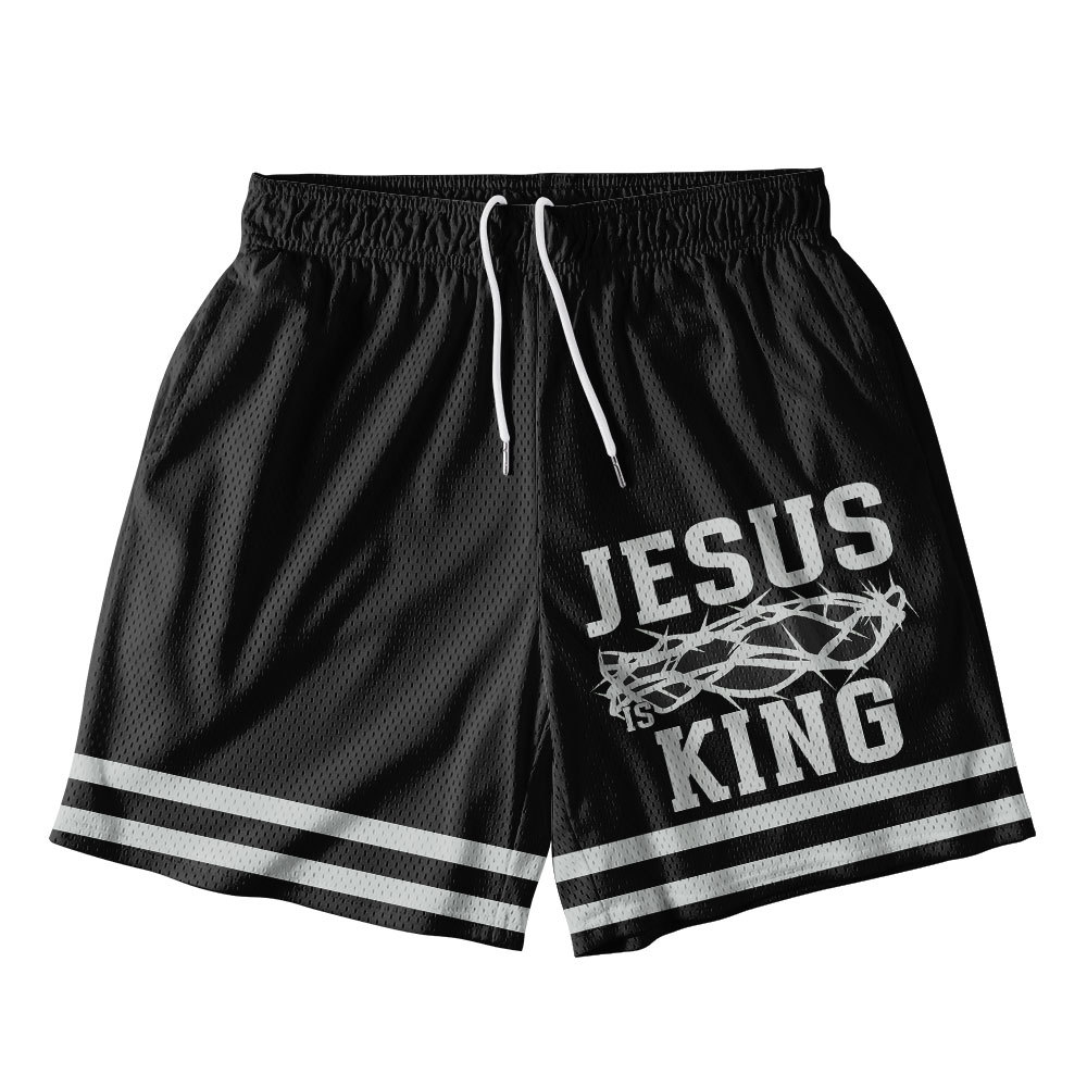 Jesus Is King Christian Mesh Shorts