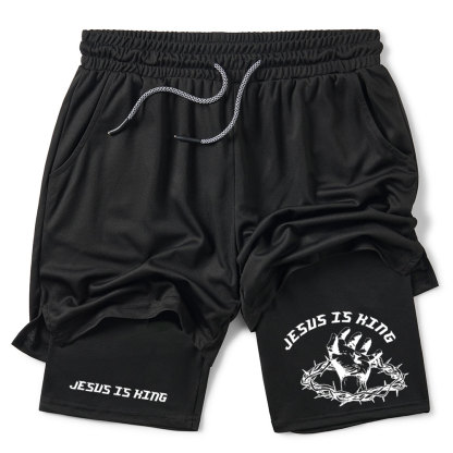 Jesus Is King Christian Performance Short