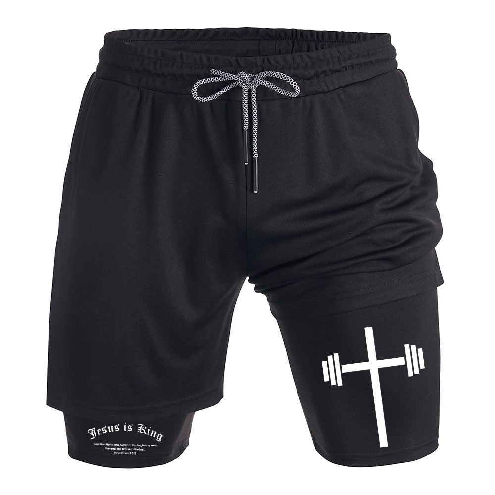 Jesus Is King Christian Performance Shorts