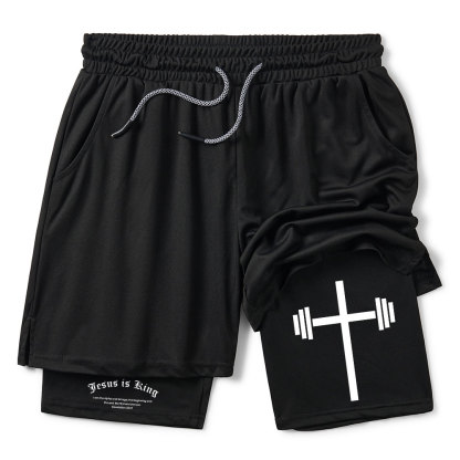Jesus Is King Christian Performance Shorts