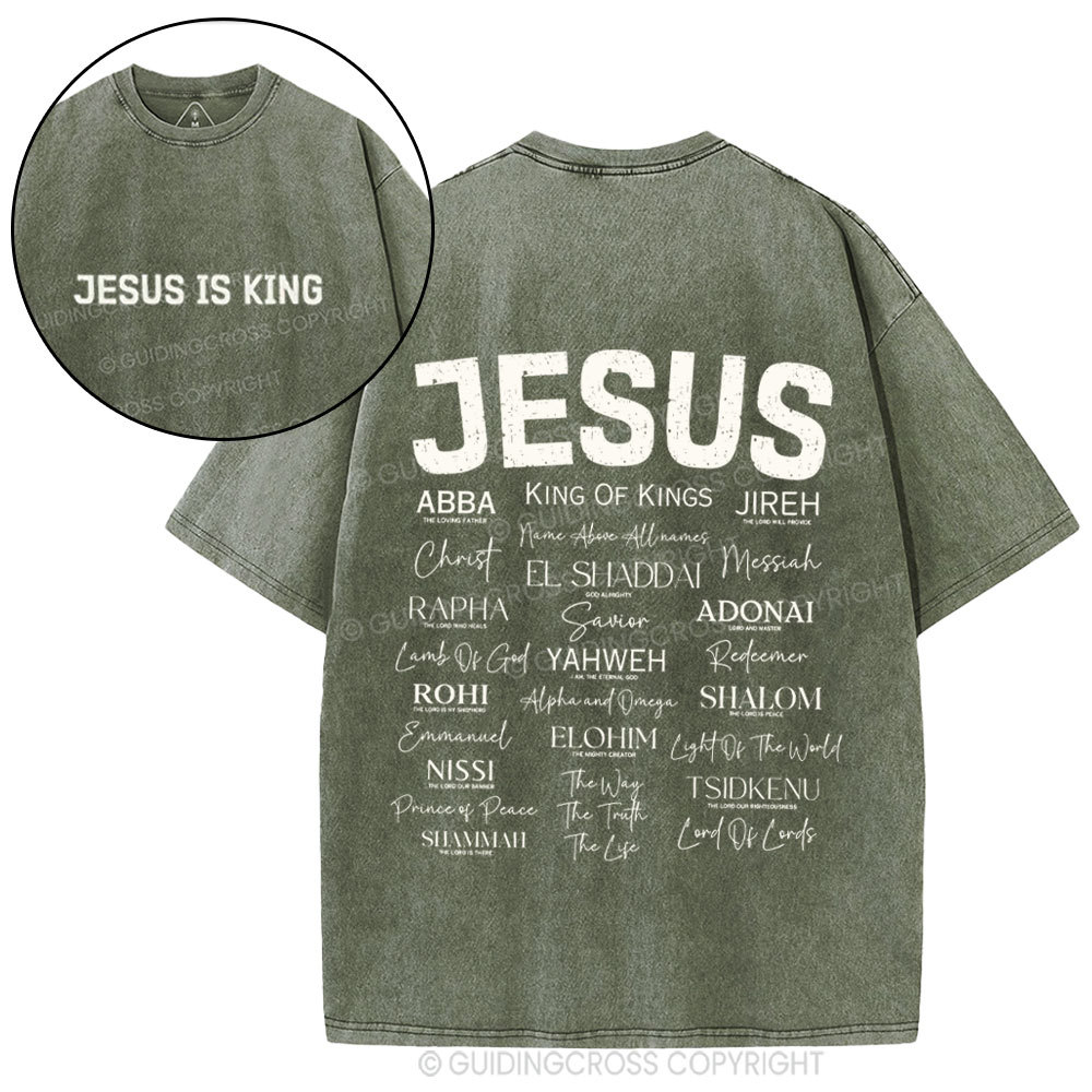 Fish & Loaves  Christian Washed T-Shirt