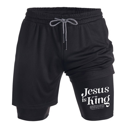 Jesus Is King Christian Performance Shorts