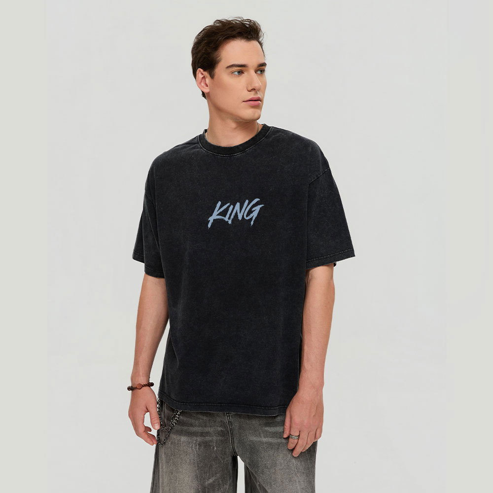 Jesus Is King Christian Washed T-Shirt