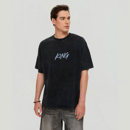 Jesus Is King Christian Washed T-Shirt
