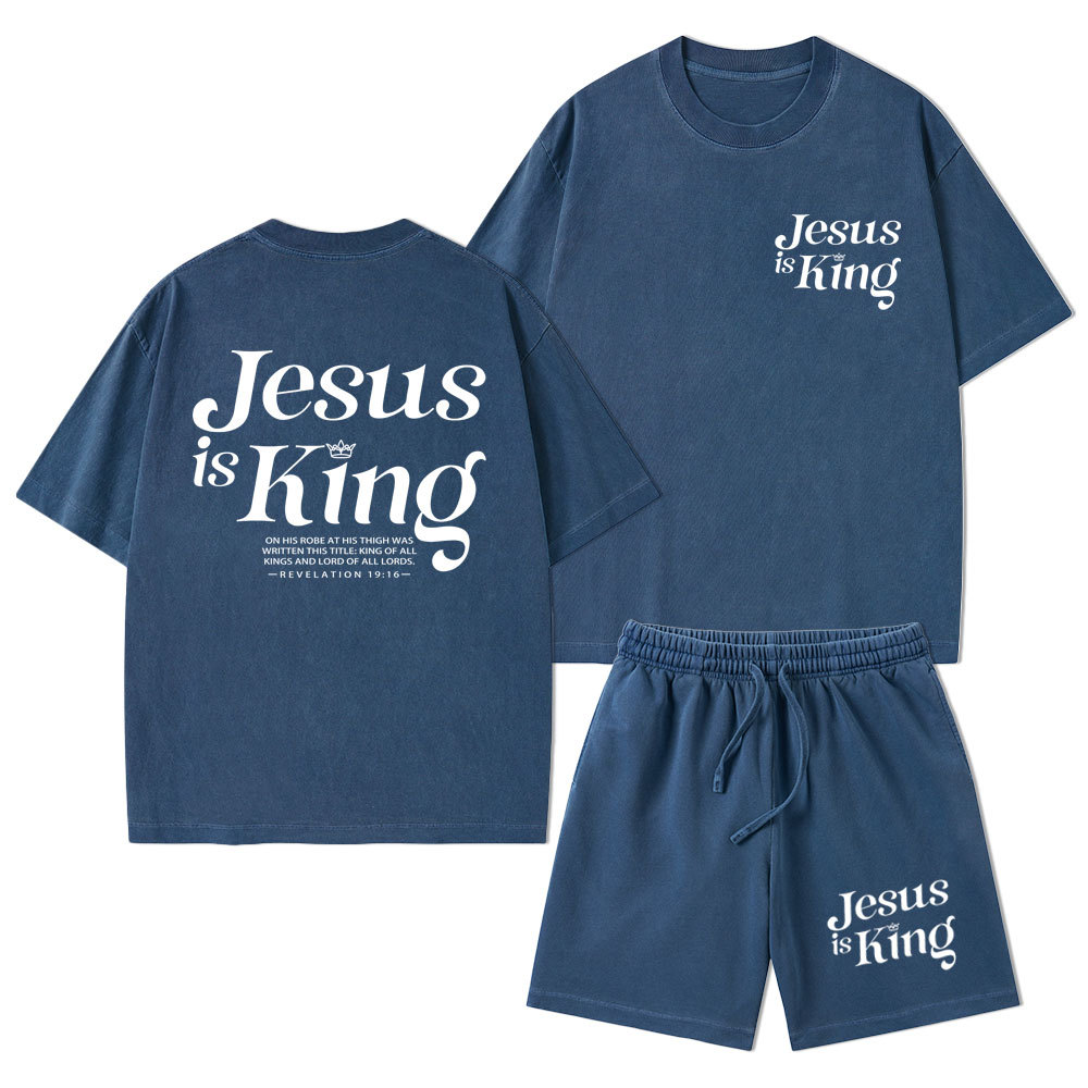 Sample Christian Washed T-Shirt & Shorts Sale - GuidingCross