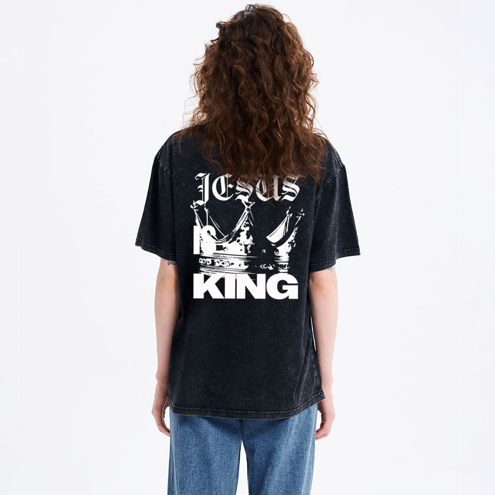 Jesus Christ Christian Washed T-Shirt