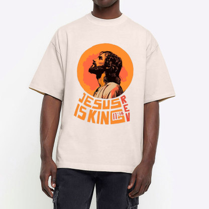 Jesus Is King Christian Washed T-Shirt