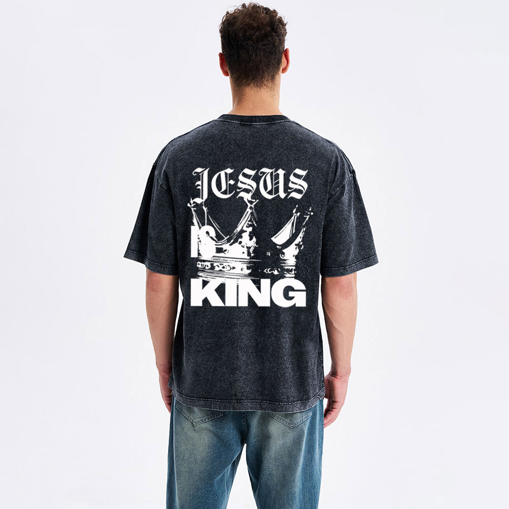Jesus Christ Christian Washed T-Shirt