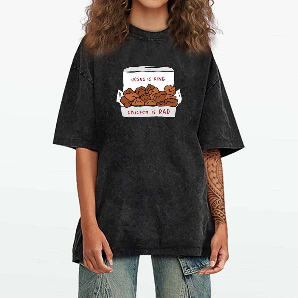 Jesus Is King Christian Washed T-Shirt