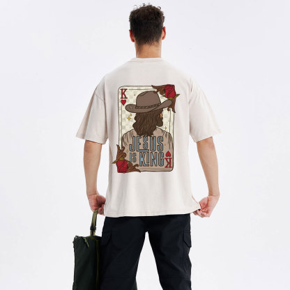 Jesus Is King Christian Washed T-Shirt