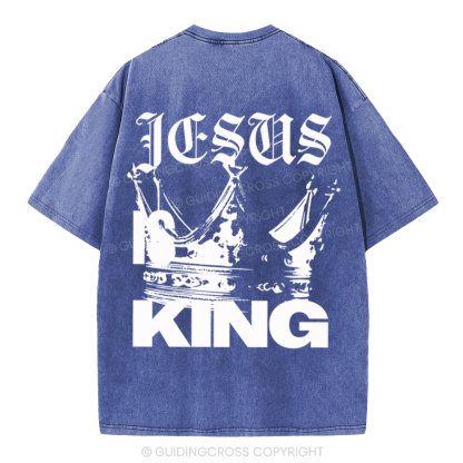 Jesus Christ Christian Washed T-Shirt