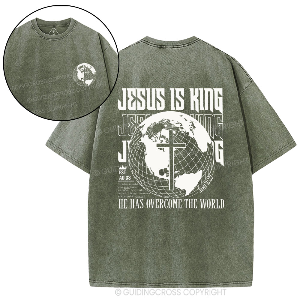 Double-sided sample washed T-Shirt Sale - GuidingCross