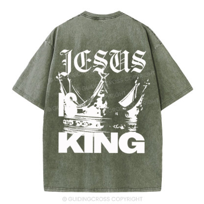 Jesus Christ Christian Washed T-Shirt