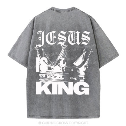 Jesus Christ Christian Washed T-Shirt