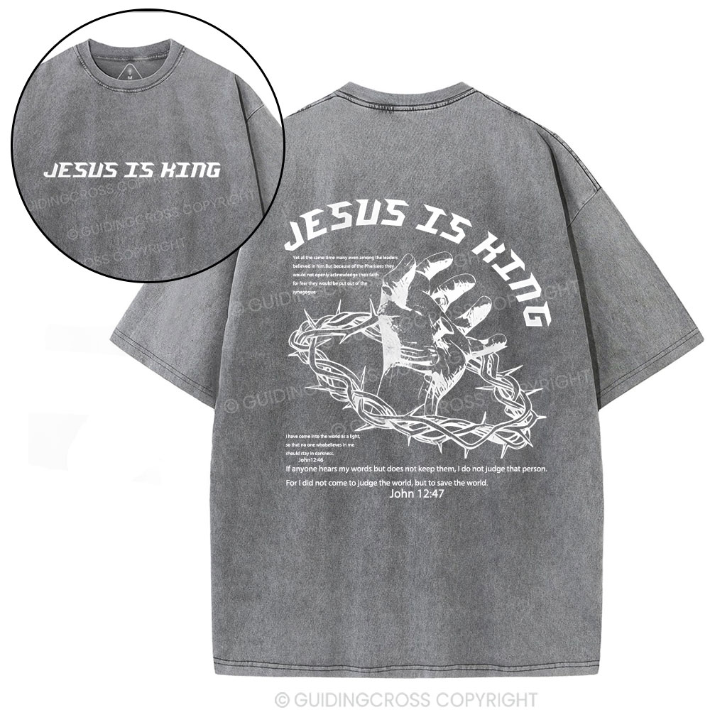 Double-sided sample washed T-Shirt Sale - GuidingCross