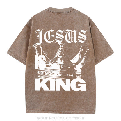 Jesus Christ Christian Washed T-Shirt