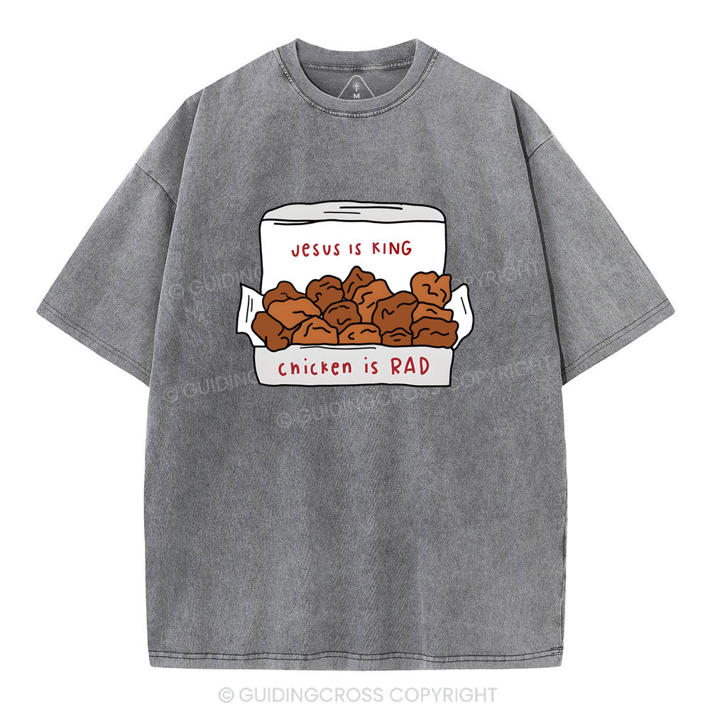 Jesus Is King Christian Washed T-Shirt