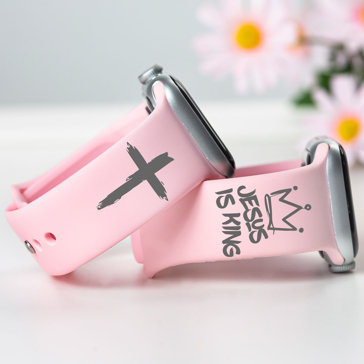 Jesus Is King Christian Watch Band