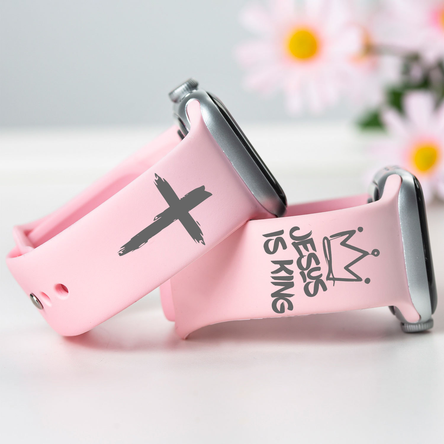 Jesus Is King Christian Watch Band