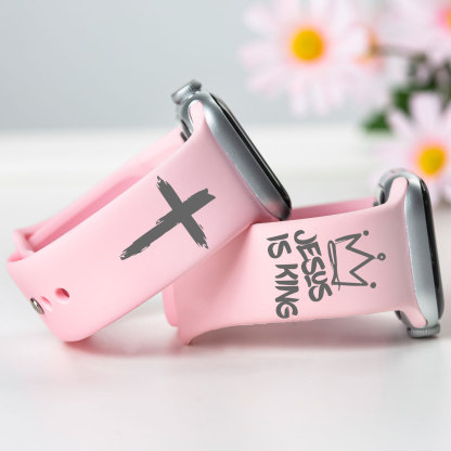 Jesus Is King Christian Watch Band