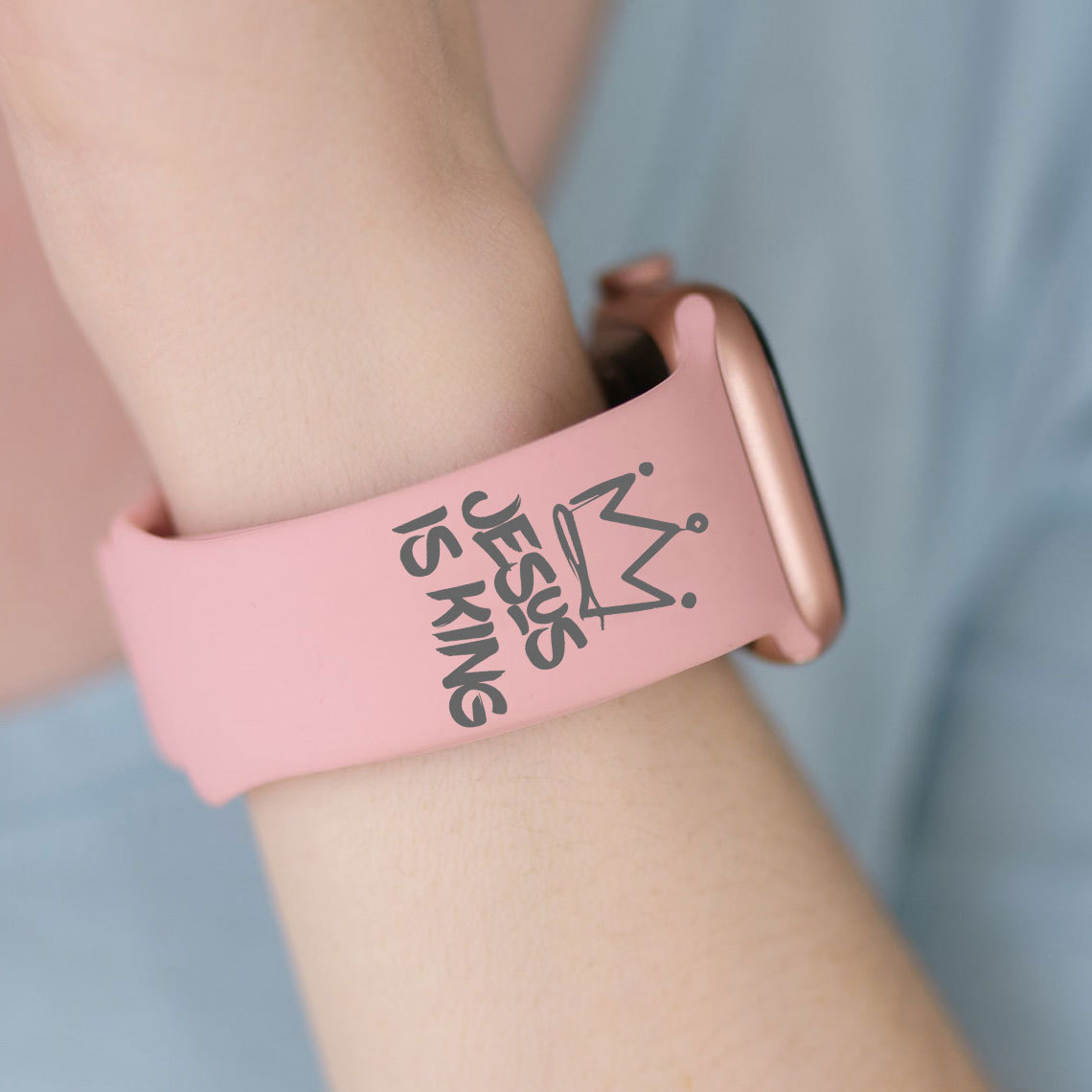 Jesus Is King Christian Watch Band