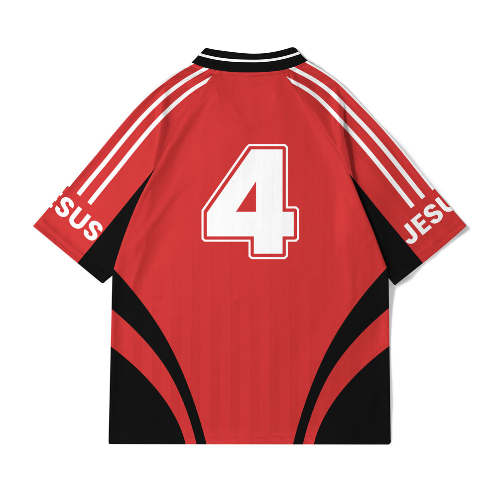 Jesus Is King Christian Collar Jersey