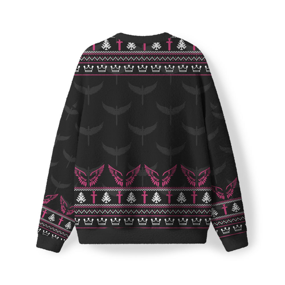 Christ Is King Furry Christian Lightweight Sweater